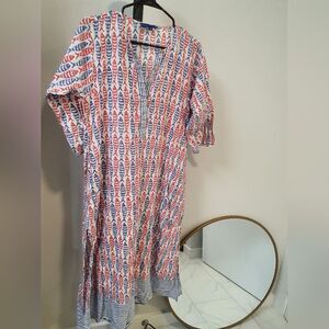 Ro's Garden coverup kaftan Dress medium